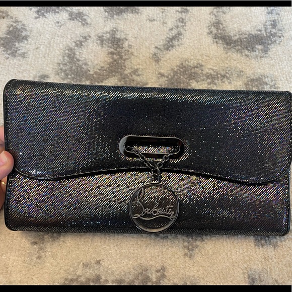 Christian louboutin glitter clutch with strap - Picture 3 of 4